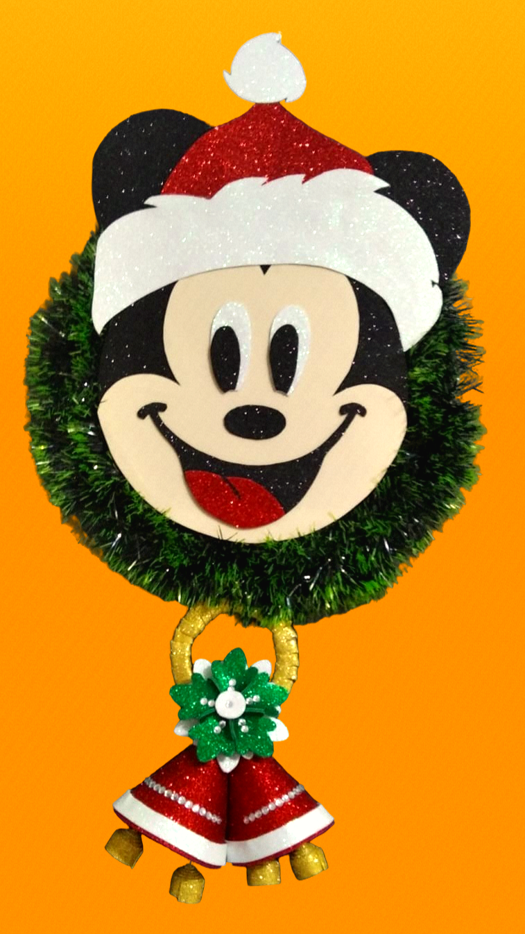 Corona Navideña de Mickey Mouse 🐭