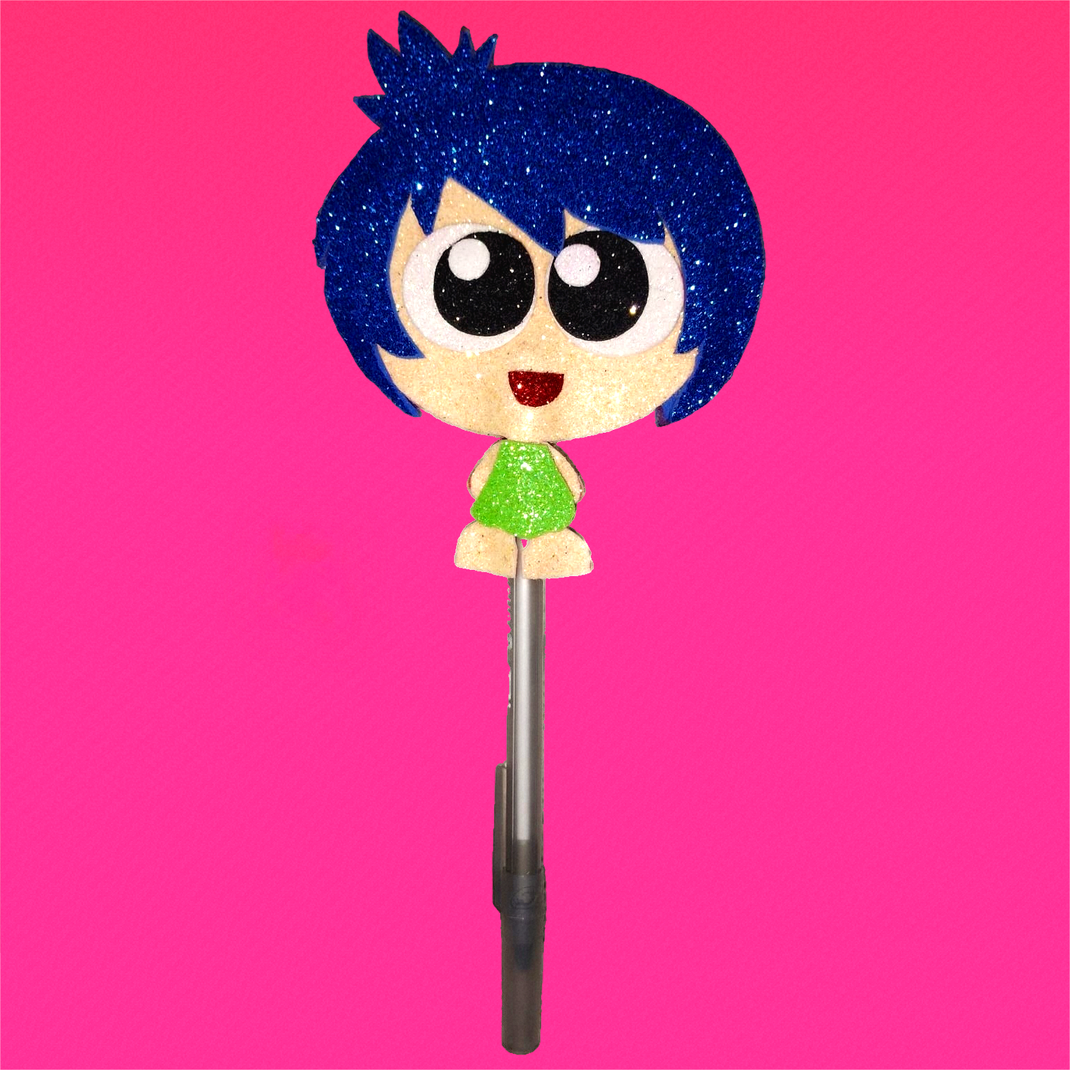 Lapicero con adorno de Alegría de Intensamente🌟