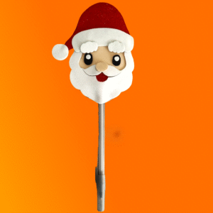 Lapicero con adorno de Santa Claus🎅